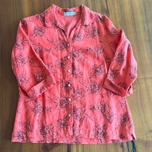 Cut Loose linen blouse Sz L